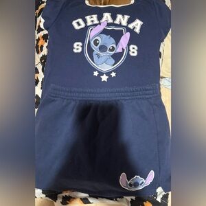 Navy Blue Ohana Stitch Set